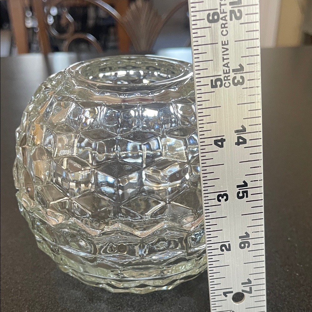 Clear Cubed Glass Fairy Lamp Candle Holder - Picture 4 of 4